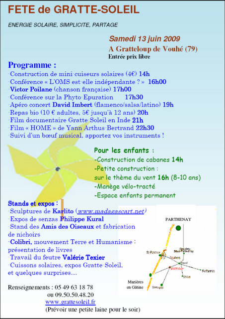 Programme de la fte de Gratte-Soleil
