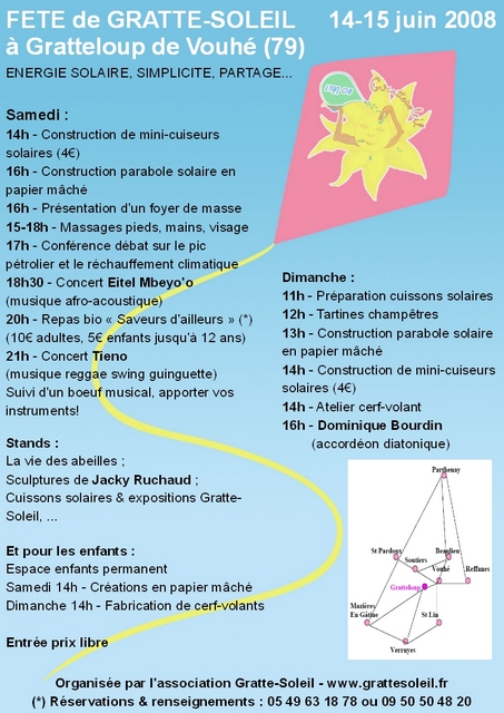 Programme de la fte Gratte-Soleil
